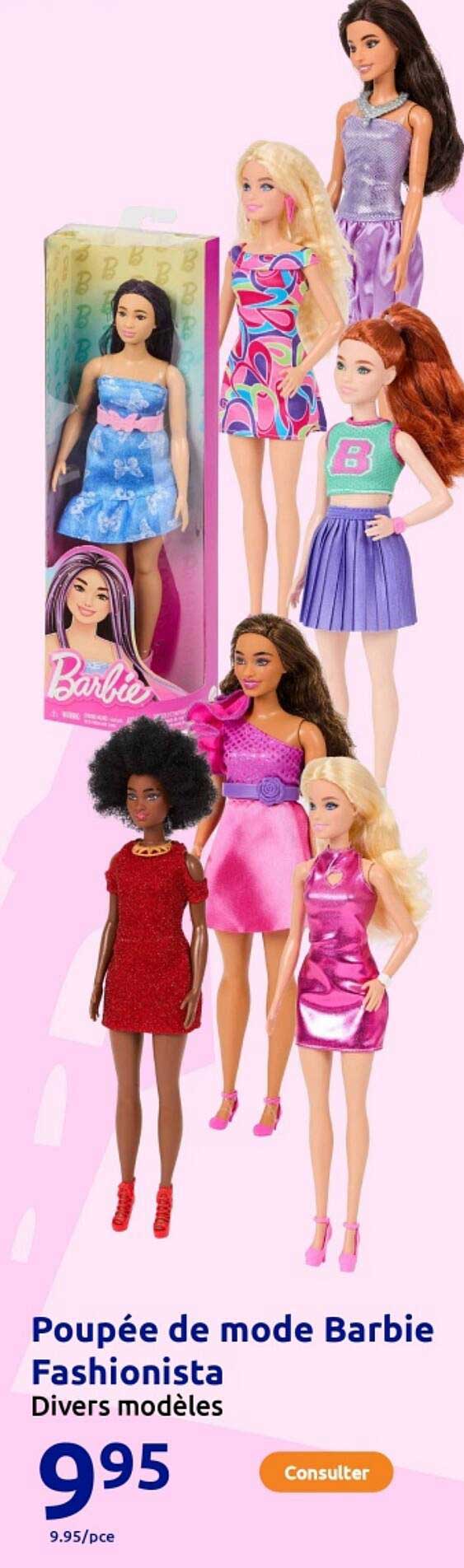 Poupée de mode Barbie Fashionista Divers modèles