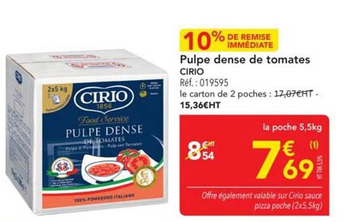 Pulpe dense de tomates