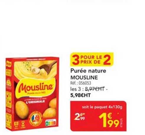 Purée nature MOUSLINE