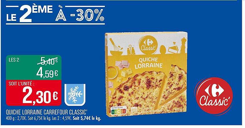 QUICHE LORRAINE CARREFOUR CLASSIC’