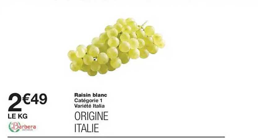 Raisin blanc