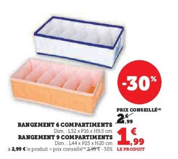 RANGEMENT 6 COMPARTIMENTS / RANGEMENT 9 COMPARTIMENTS
