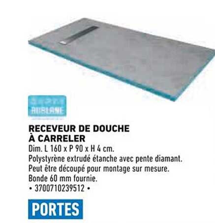 Receveur de douche à carreler