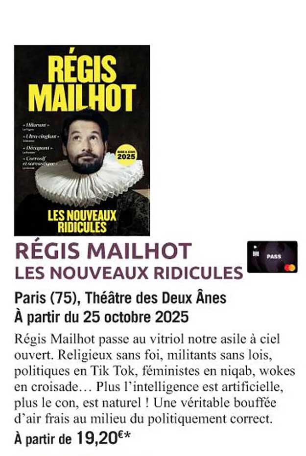 RÉGIS MAILHOT LES NOUVEAUX RIDICULES