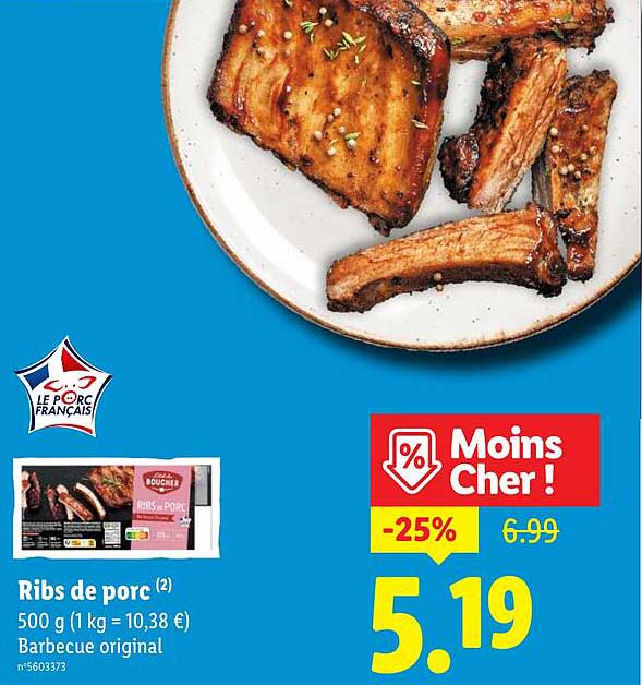 Ribs de porc