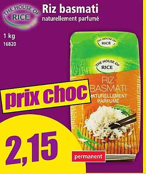 Riz basmati naturellement parfumé