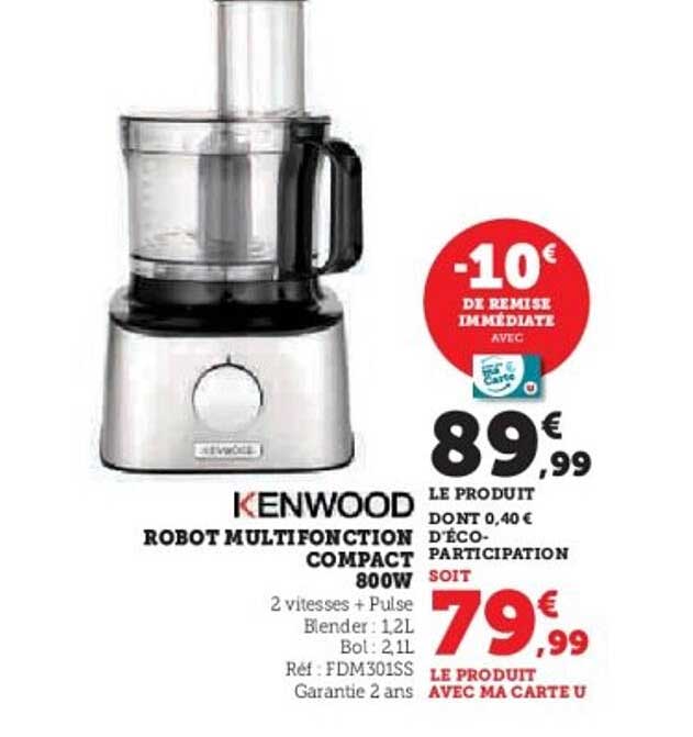 ROBOT MULTIFONCTION COMPACT 800W