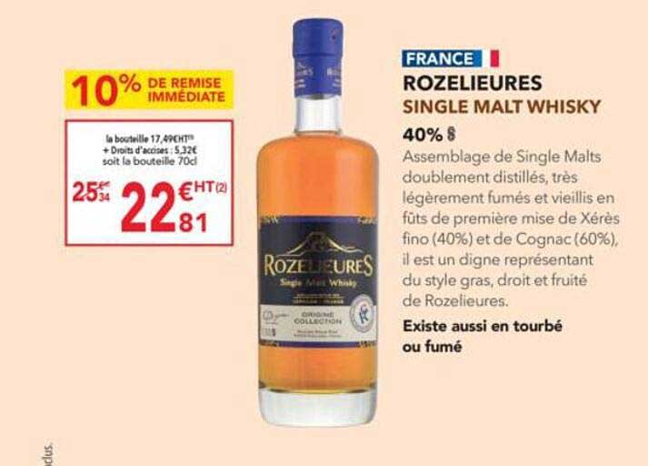 ROZELIEURES SINGLE MALT WHISKY