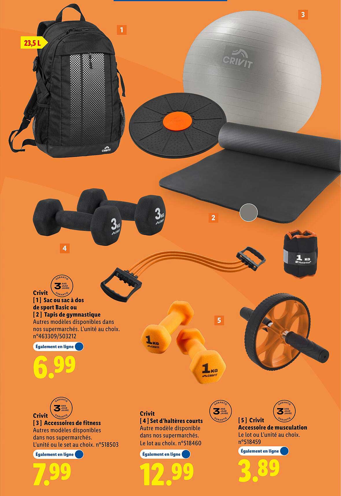 Sac ou sac à dos de sport Basic ou Tapis de gymnastique