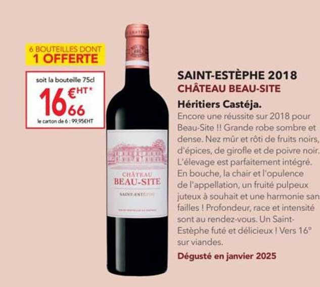 SAINT-ESTÈPHE 2018 CHÂTEAU BEAU-SITE