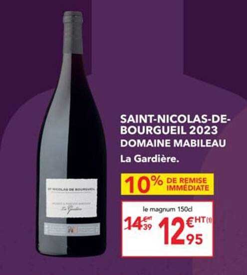 SAINT-NICOLAS-DE-BOURGUEIL 2023 DOMAINE MABILEAU
