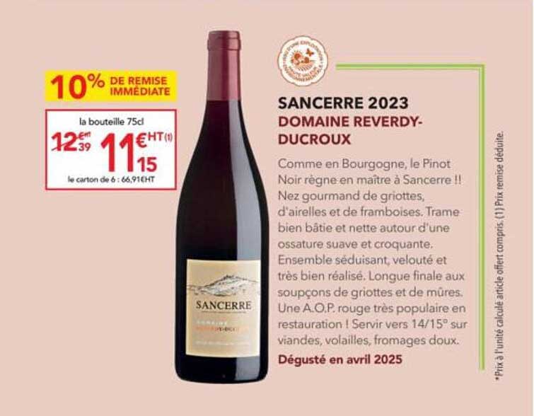 SANCERRE 2023 DOMAINE REVERDY-DUCROUX