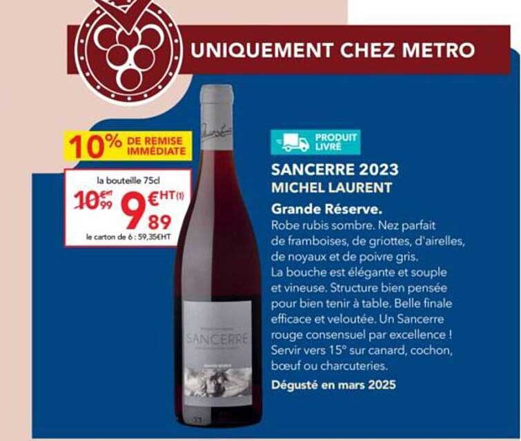 SANCERRE 2023 MICHEL LAURENT Grande Réserve.