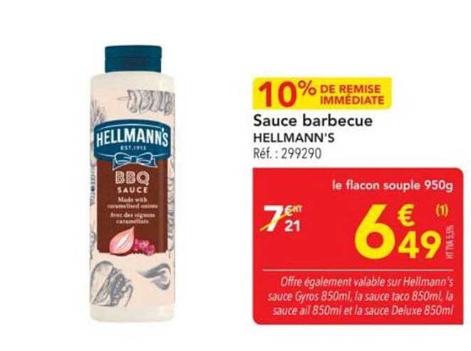 Sauce barbecue HELLMANN'S
