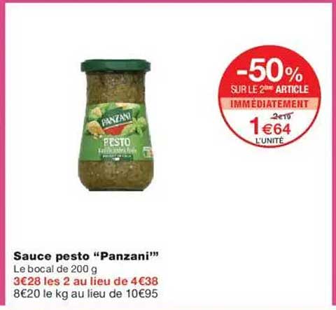 Sauce pesto "Panzani"