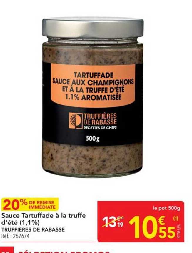 Sauce Tartuffade à la truffe d'été (1,1%)