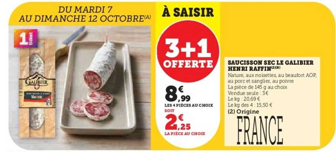 Saucisson Sec Le Galibier Henri Raffin