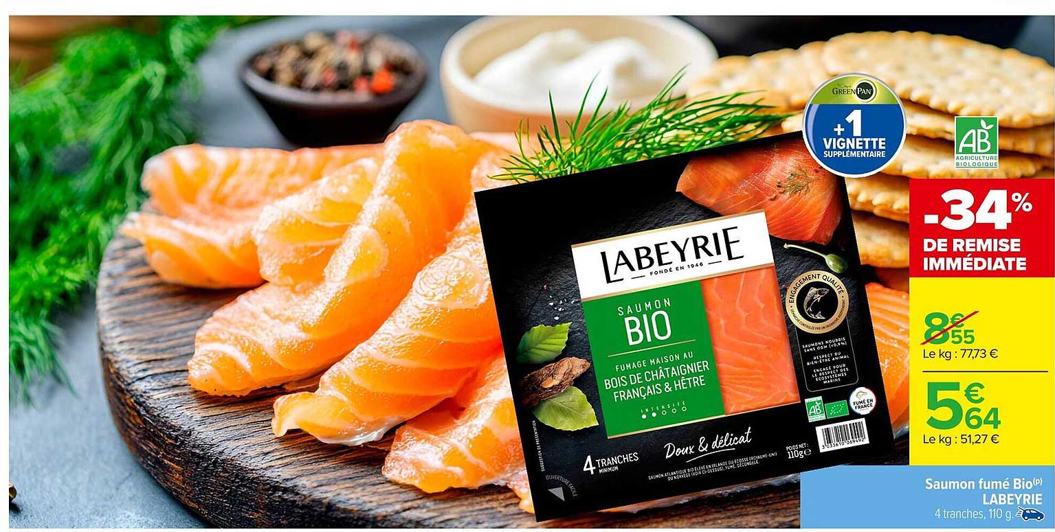 Saumon fumé Bio LABEYRIE