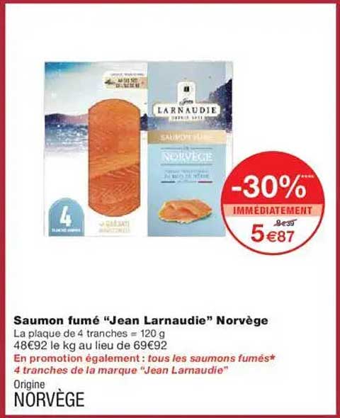 Saumon fumé “Jean Larnaudie” Norvège