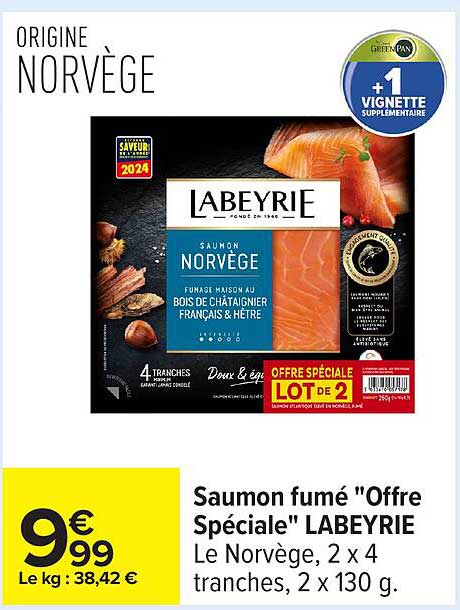 Saumon fumé "Offre Spéciale" LABEYRIE
