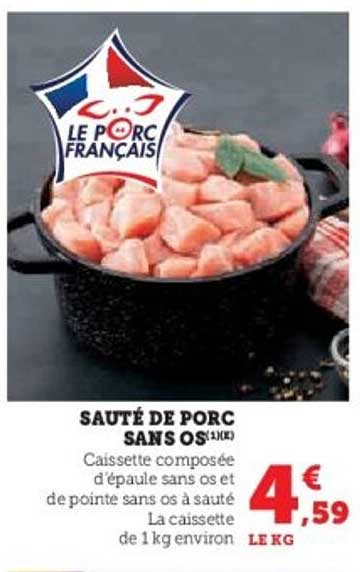 SAUTÉ DE PORC SANS OS