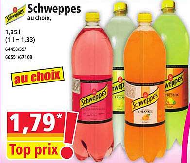 Schweppes au choix