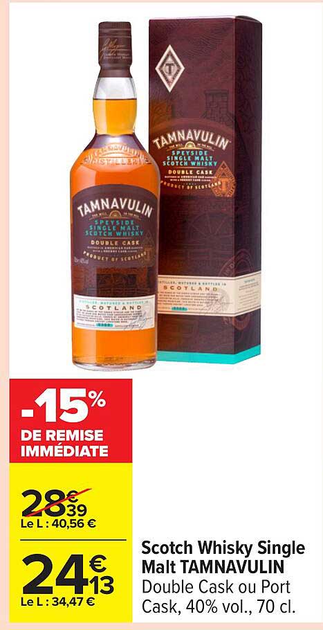 Scotch Whisky Single Malt TAMNAVULIN