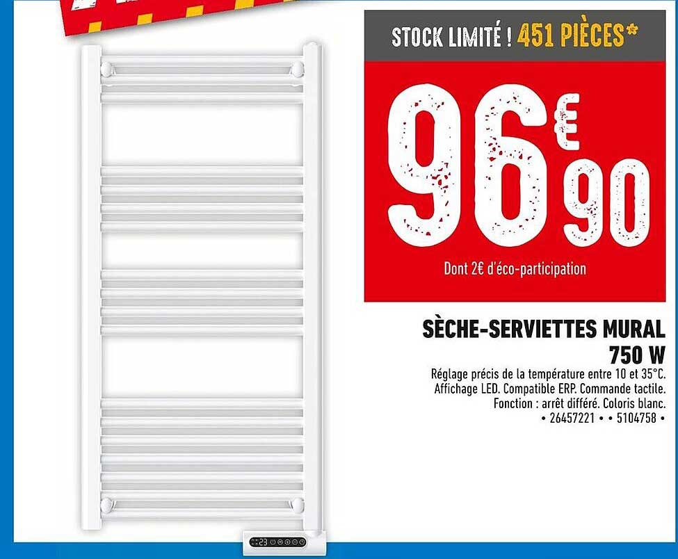 SÈCHE-SERVETTES MURAL 750 W