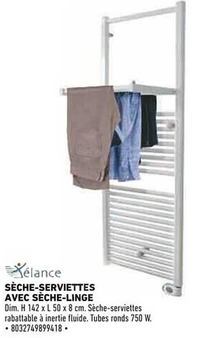SÈCHE SERVIETTES AVEC SÈCHE-LINGE