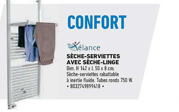 SÈCHE-SERVIETTES AVEC SÈCHE-LINGE