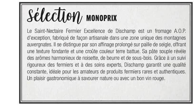 sélection MONOPRIX