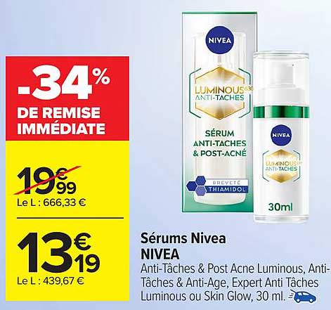 Sérums Nivea