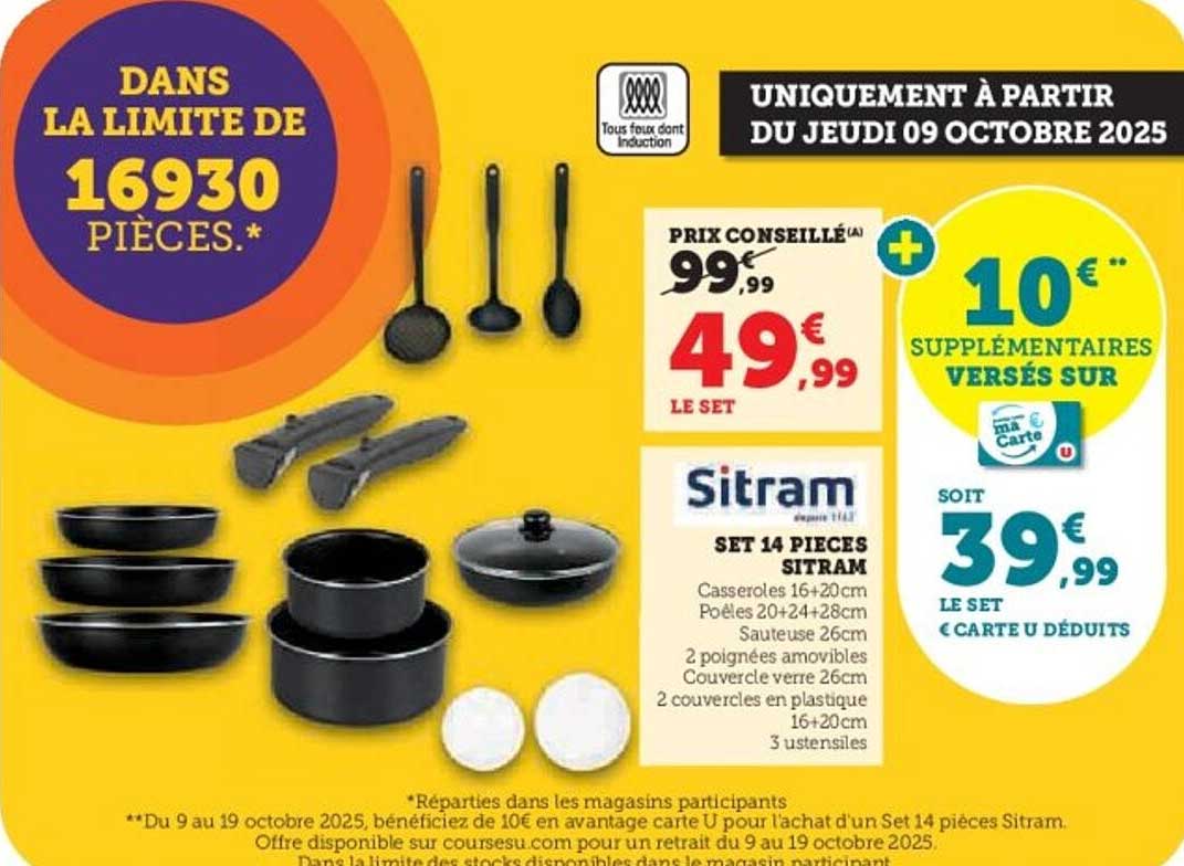 SET 14 PIÈCES SITRAM