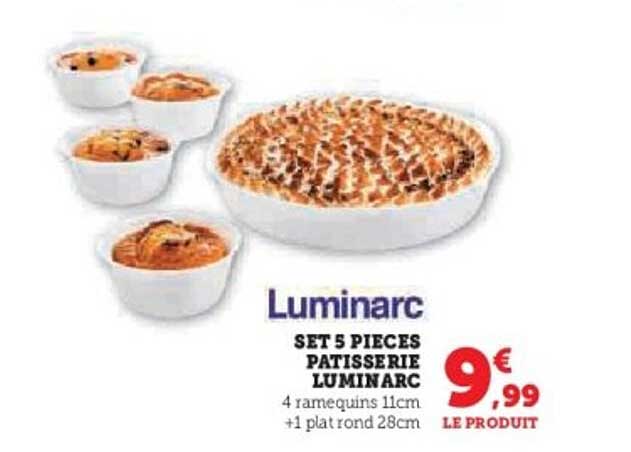 SET 5 PIECES PATISSERIE LUMINARC