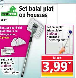 Set balai plat ou housses