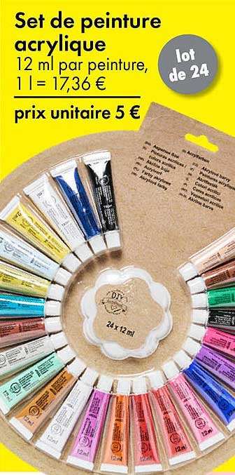 Set de peinture acrylique