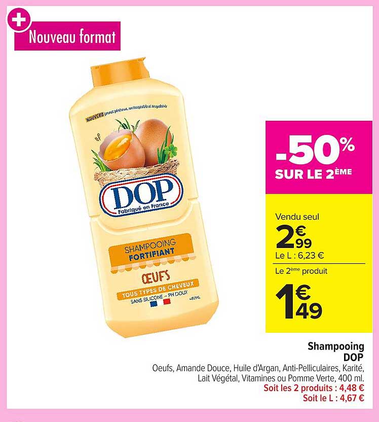 Shampoing DOP Fortifiant Œufs