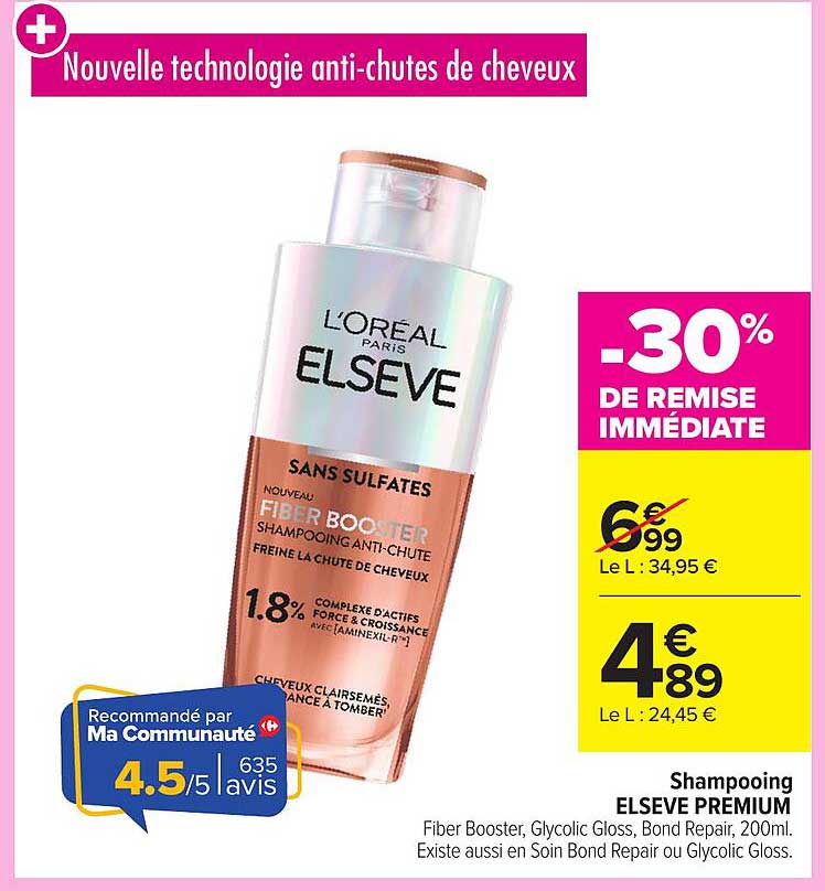 Shampooing ELSEVE PREMIUM