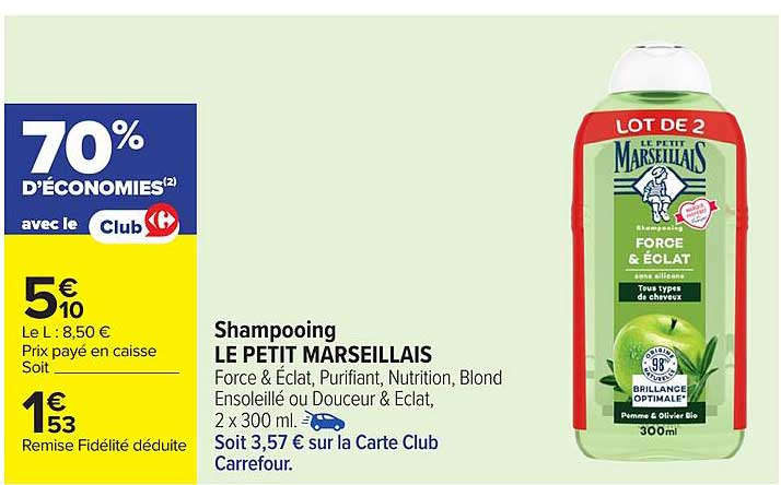 Shampooing LE PETIT MARSEILLAIS