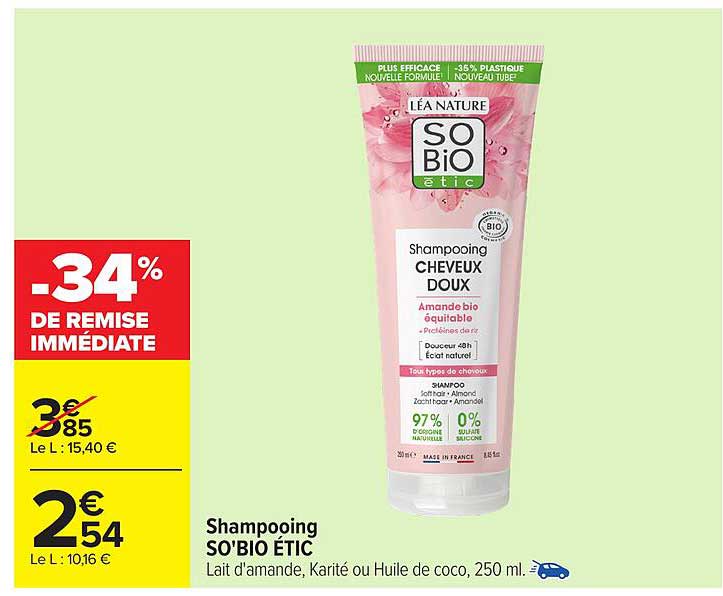 Shampooing SO'BIO ÉTIC