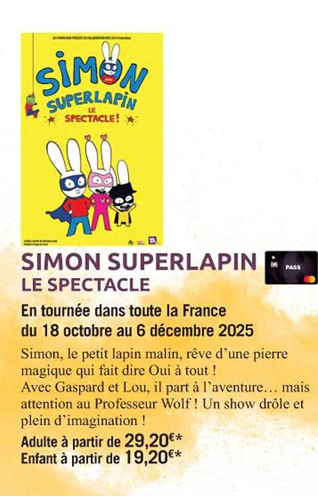 SIMON SUPERLAPIN LE SPECTACLE