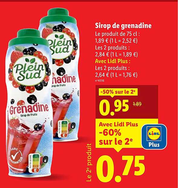 Sirop de grenadine