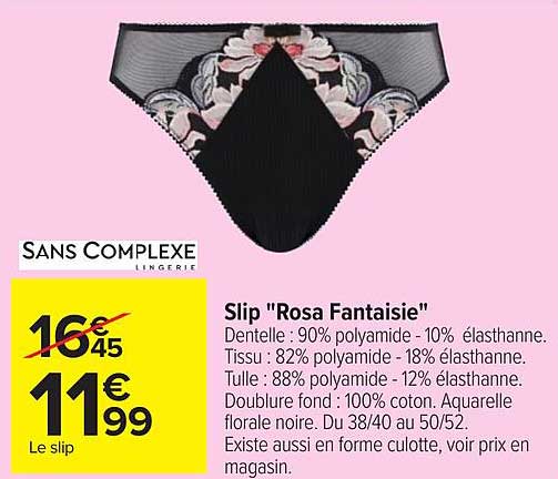 Slip "Rosa Fantaisie"