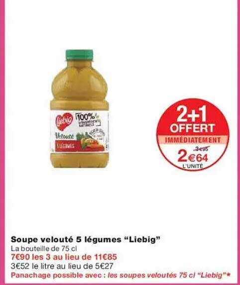 Soupe velouté 5 légumes "Liebig"