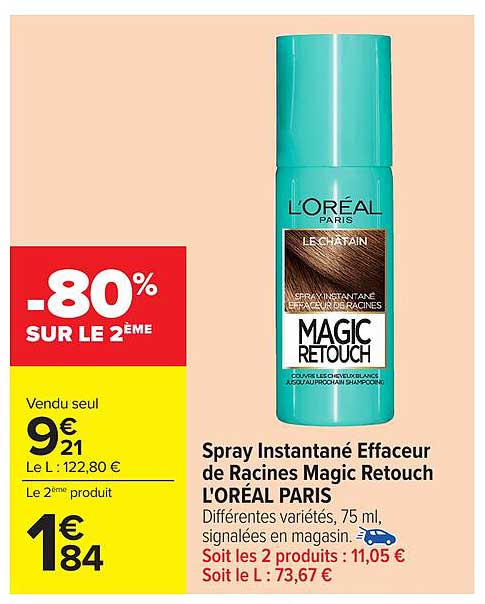 Spray Instantané Effaceur de Racines Magic Retouch L'ORÉAL PARIS