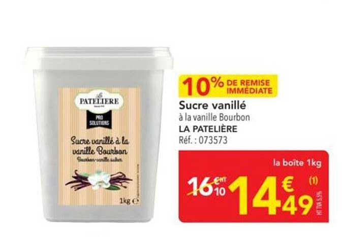 Sucre vanillé à la vanille Bourbon