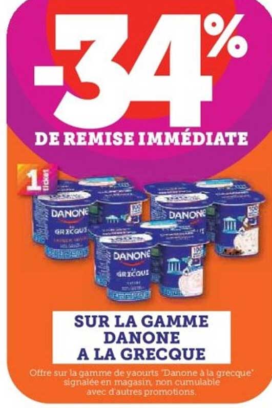 SUR LA GAMME DANONE A LA GRECQUE