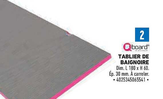 TABLIER DE BAIGNOIRE