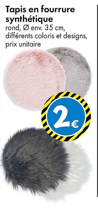 Tapis en fourrure synthétique