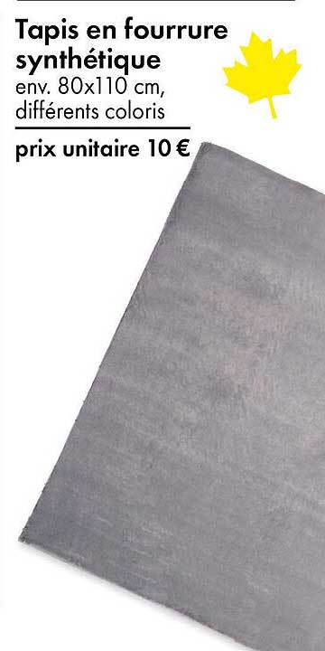 Tapis en fourrure synthétique